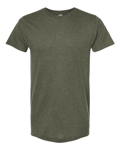 TULTEX 202 HEATHER MILITARY GREEN T-SHIRT