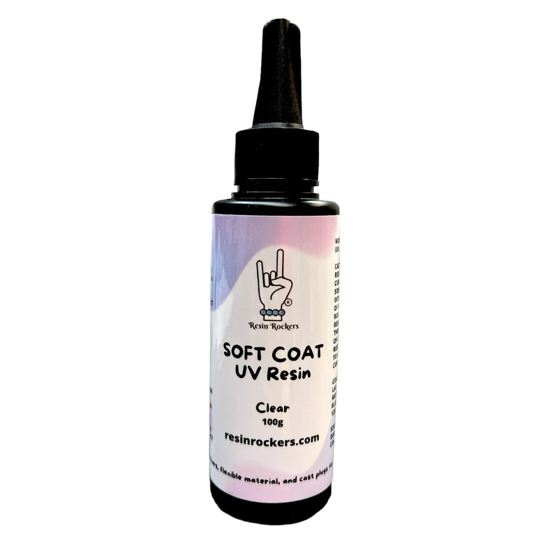RESIN ROCKERS SOFT COAT RESIN 100G AND STOPPER MOLD