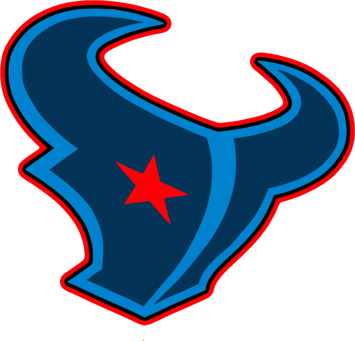 TEXANS LOGO DTF TRANSFER