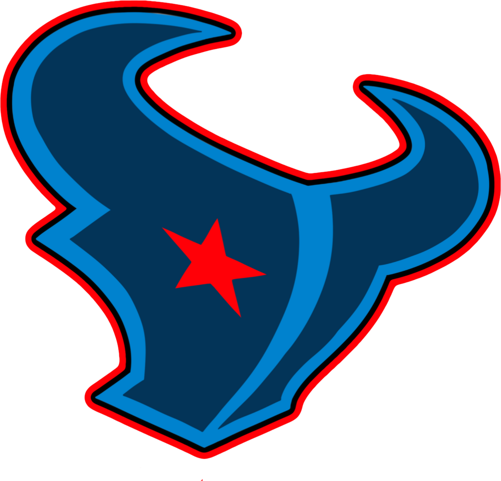 TEXANS LOGO DTF TRANSFER