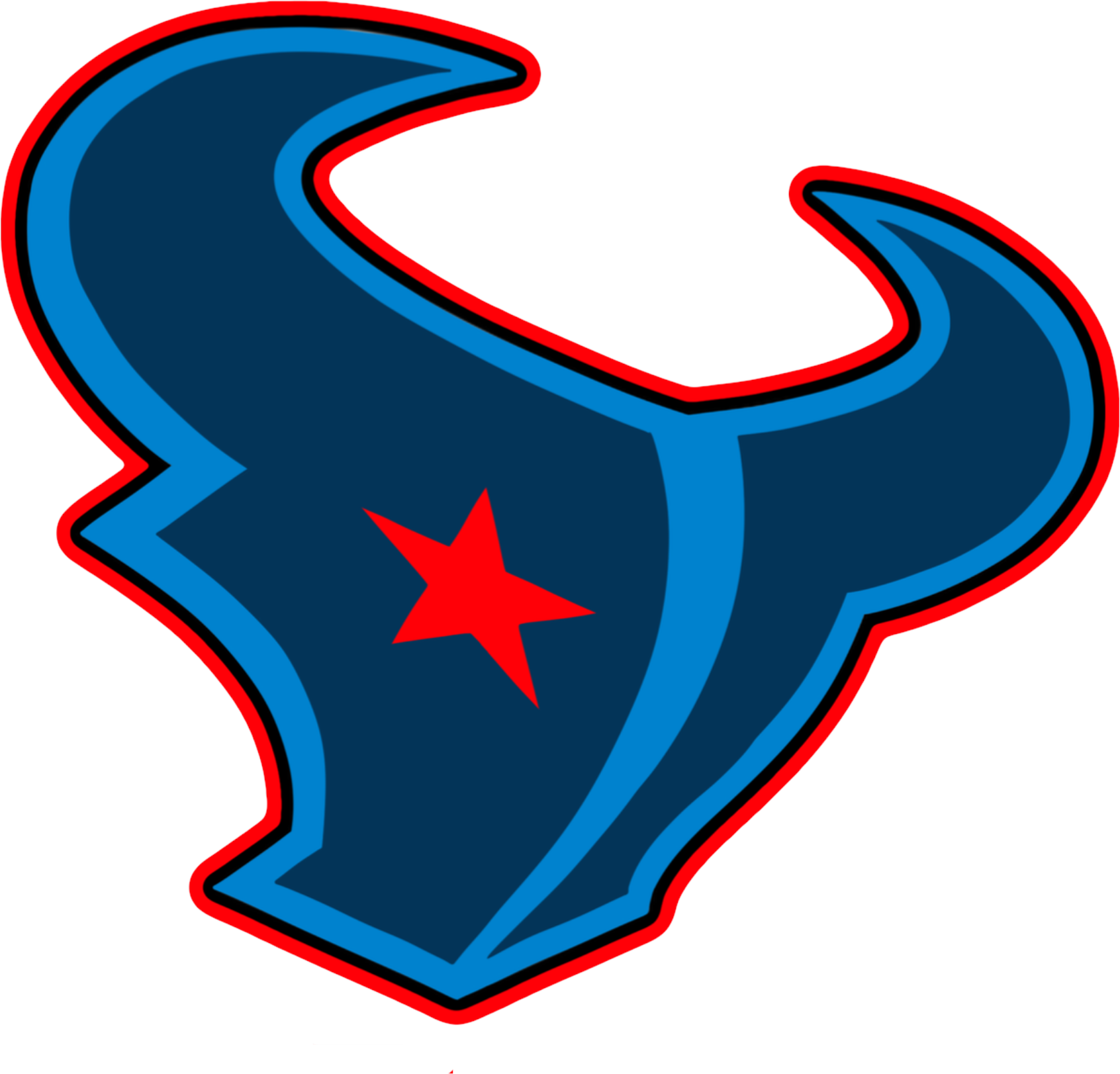 TEXANS LOGO DTF TRANSFER