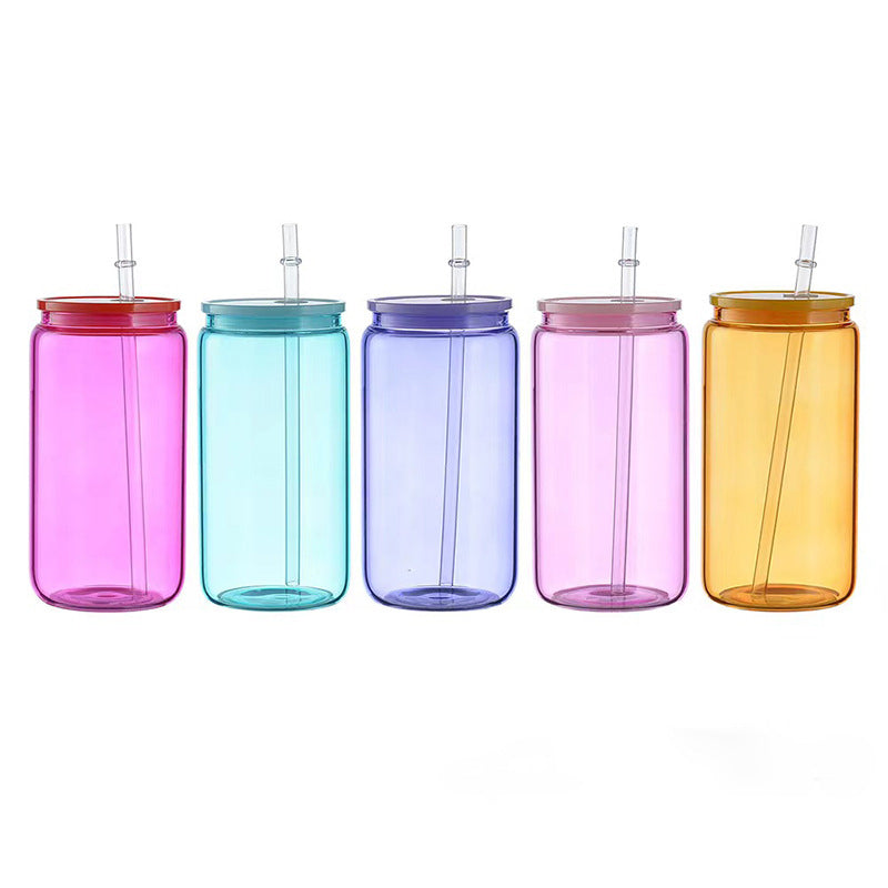 16OZ COLORED GLASS SUBLIMATION SODA CAN