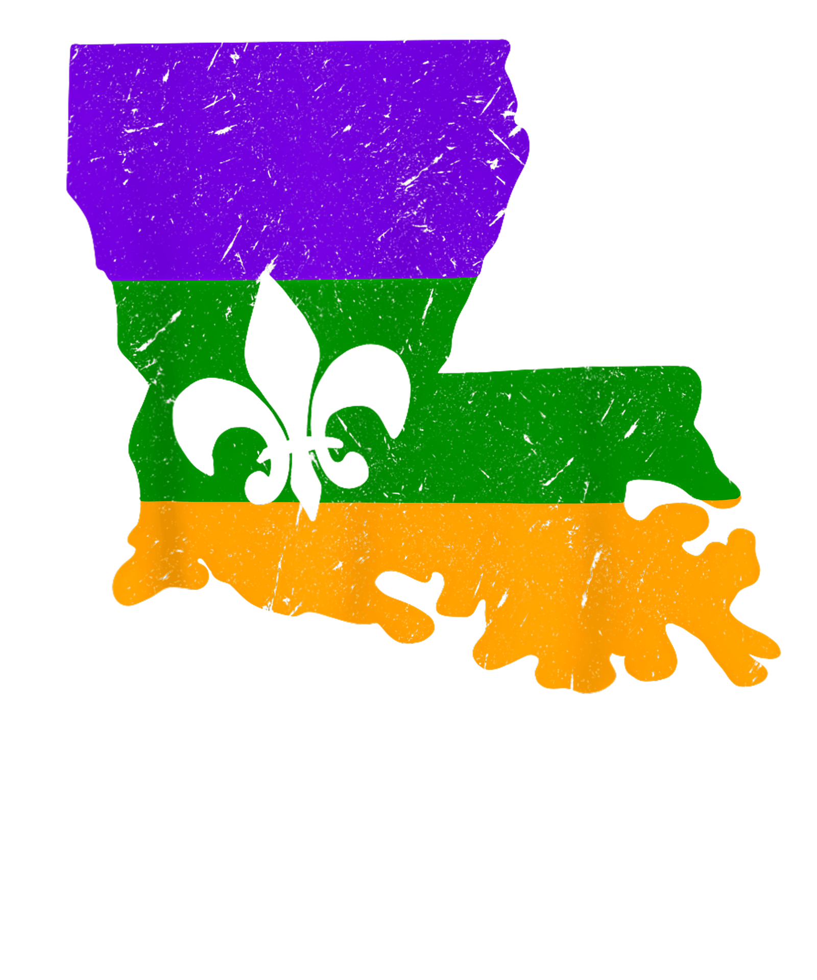 PURPLE, GREEN GOLD STATE OF LOUISIANA DTF TRANSFER