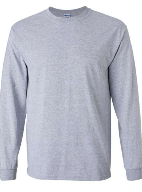 GILDAN SPORT GREY LONG SLEEVE SHIRT - Direct Vinyl Supply
