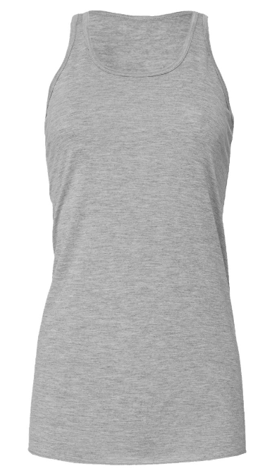 BELLA CANVAS FLOWY RACERBACK TEE ATHLETIC HEATHER