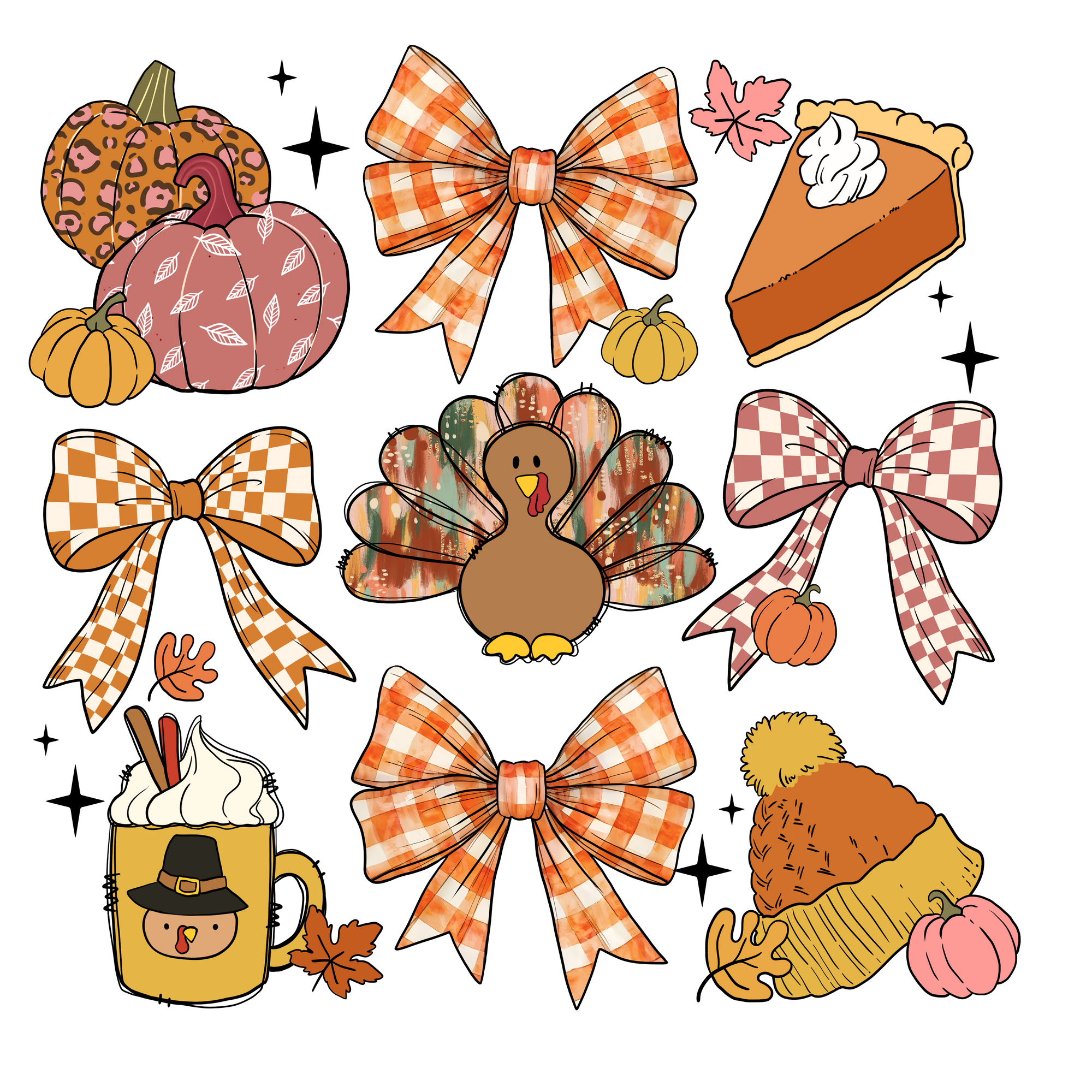 THANKSGIVING BOW DTF TRANSFER