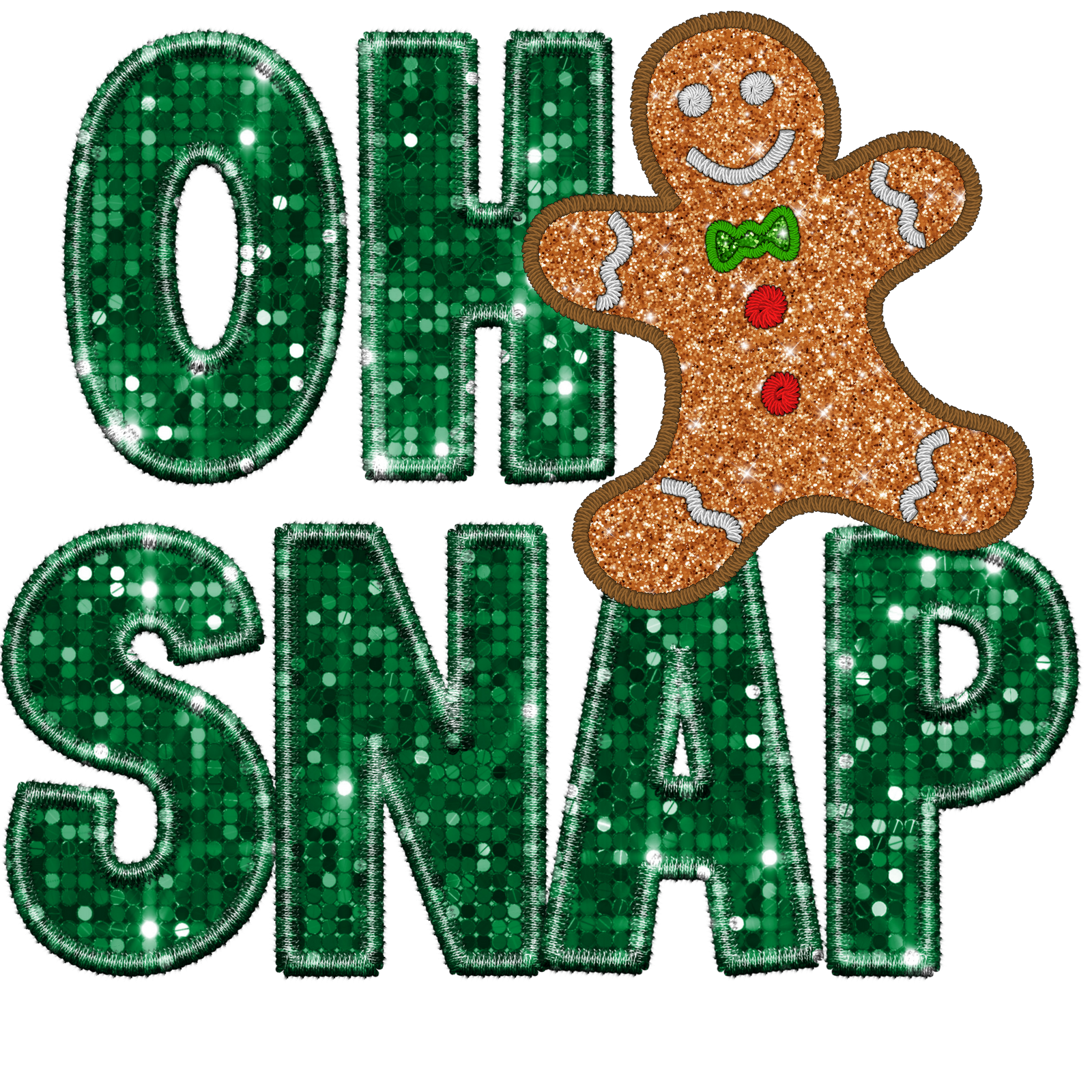 OH SNAP GINGERBREAD COOKIE DTF TRANSFER
