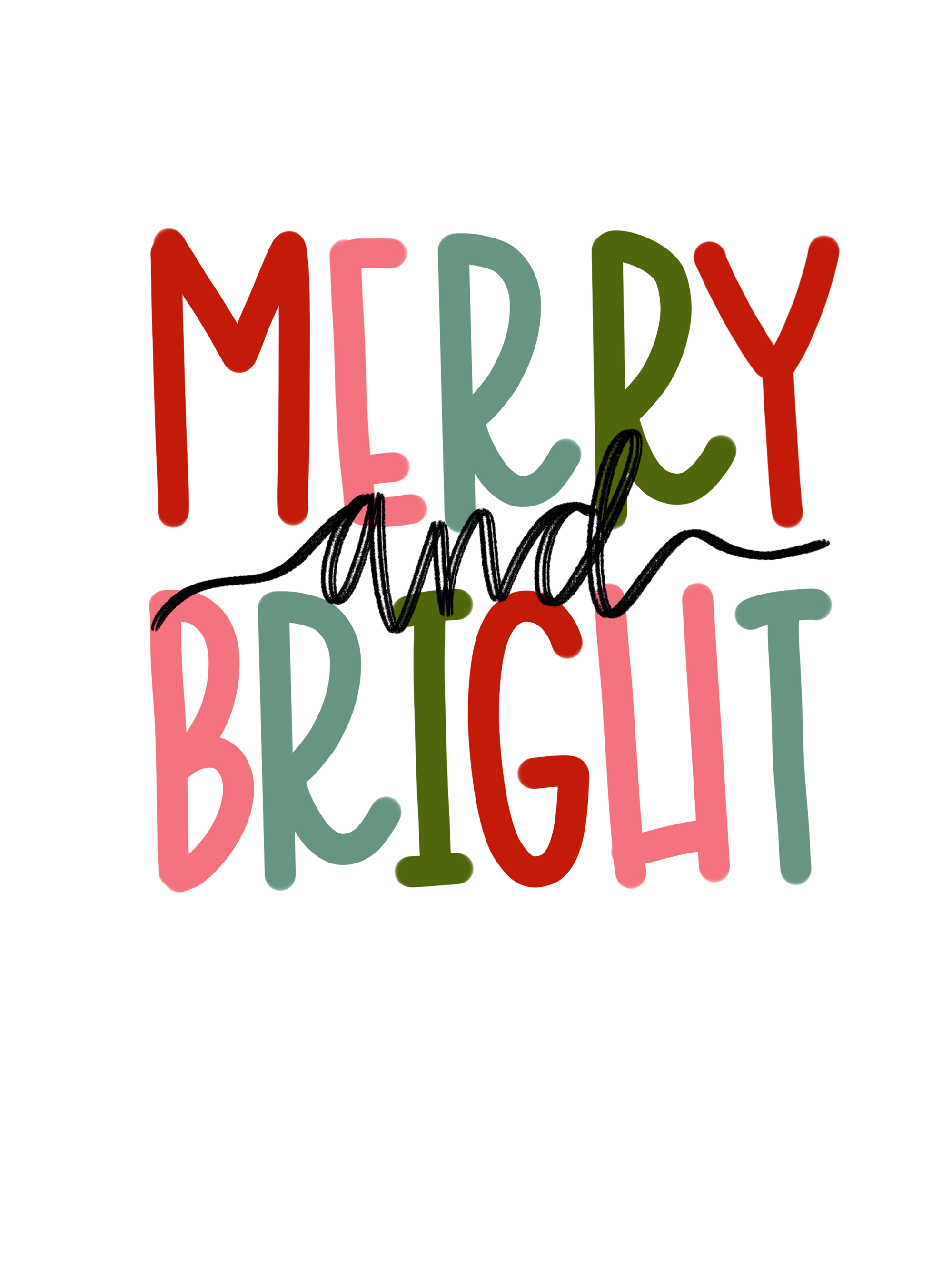 MERRY AND BRIGHT DTF