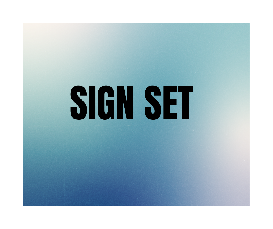 SIGN AND STAND
