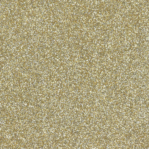 GlitterFlex Ultra White/Gold Glitter HTV –