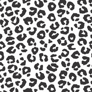 BLACK AND WHITE LEOPARD PRINTED ADHESIVE